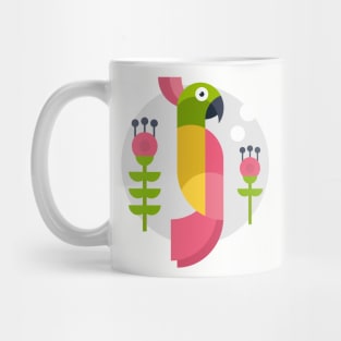Bird and Flowers Mug